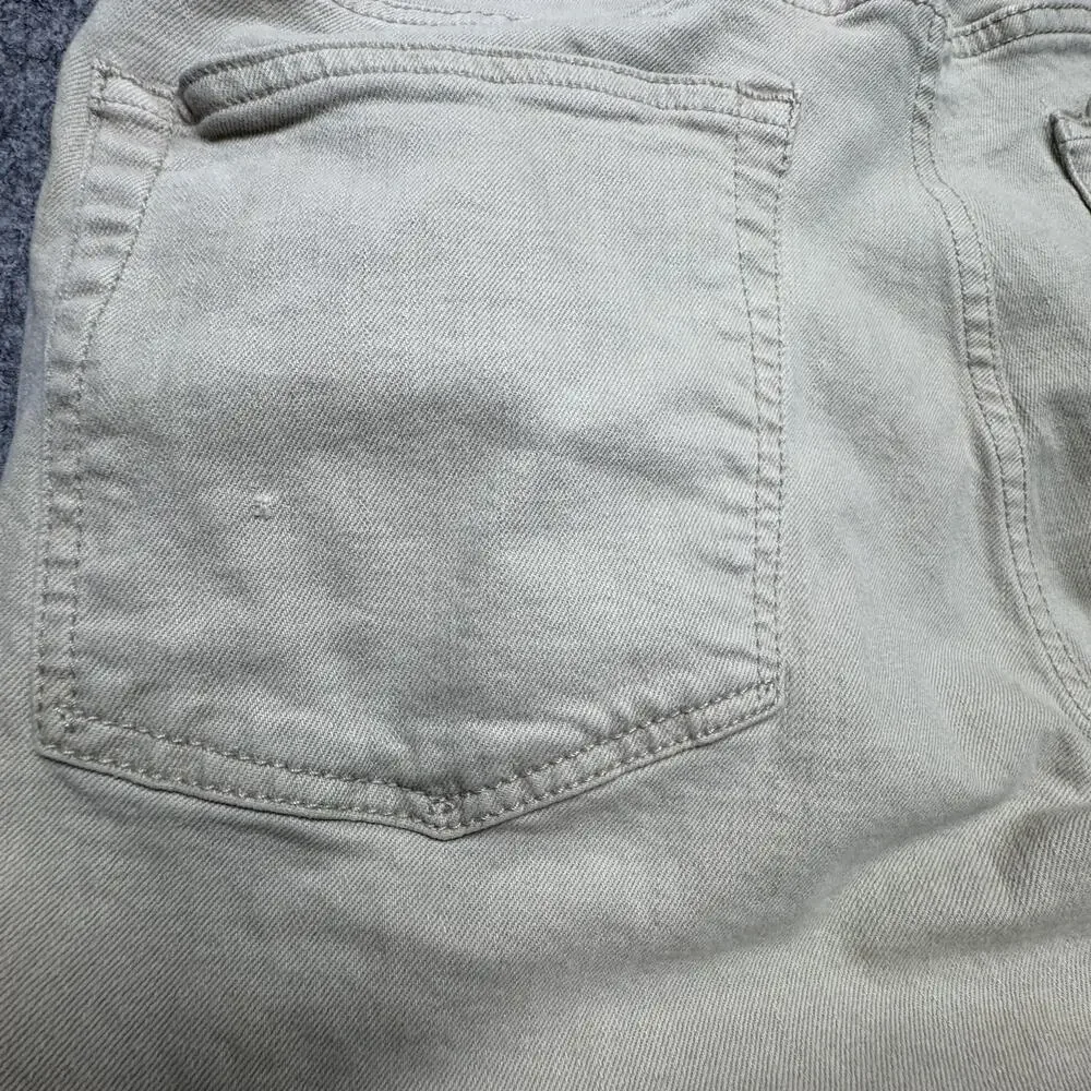 Polo Ralph Lauren Varick Slim Straight Jeans Mens 33x30 Beige Button Fly Denim